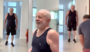 Um mês após cirurgia, Lula compartilha rotina de exercícios nas redes sociais