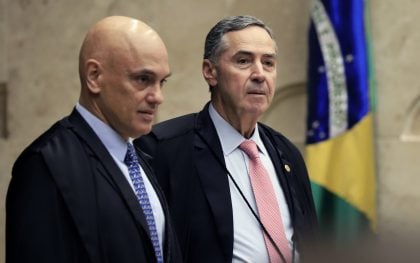 Em sessão de encerramento do STF, Barroso enaltece Moraes: ‘Nem sempre compreendido’