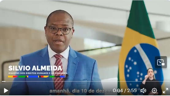 Silvio Almeida faz pronunciamento pelos Direitos Humanos: 'Não importa sua posição política'