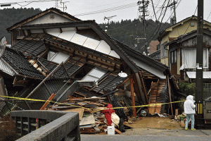 Sobe para 94 mortos e 222 desaparecidos balanço do terremoto no Japão