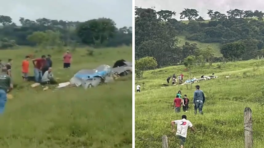 Avião cai e deixa sete mortos em Minas Gerais