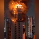 Curto-circuito pode ser a causa de incêndio em prédio em construção no Recife