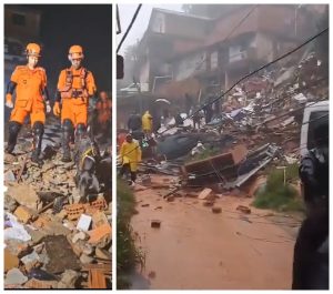 Chuva causa desabamentos de casas e deixa mortos no Rio de Janeiro