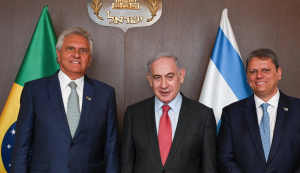 Tarcísio e Caiado se reúnem com Netanyahu em Israel e pedem desculpas por fala de Lula