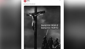MTST diz que publicação com Jesus crucificado foi 'inapropriada'