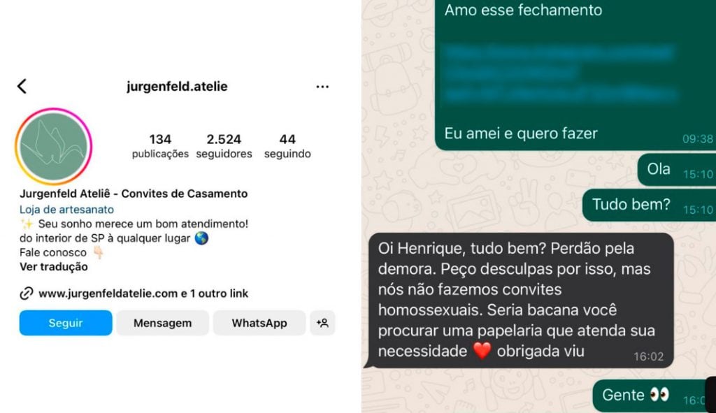 MP acompanha investigação policial contra papelaria que se recusou a atender LGBTs