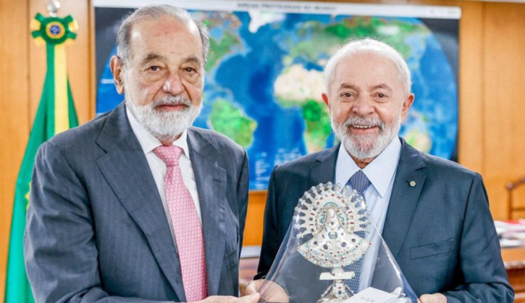 Após reunião com Lula, bilionário Carlos Slim anuncia investimento de R$ 40 bilhões no Brasil