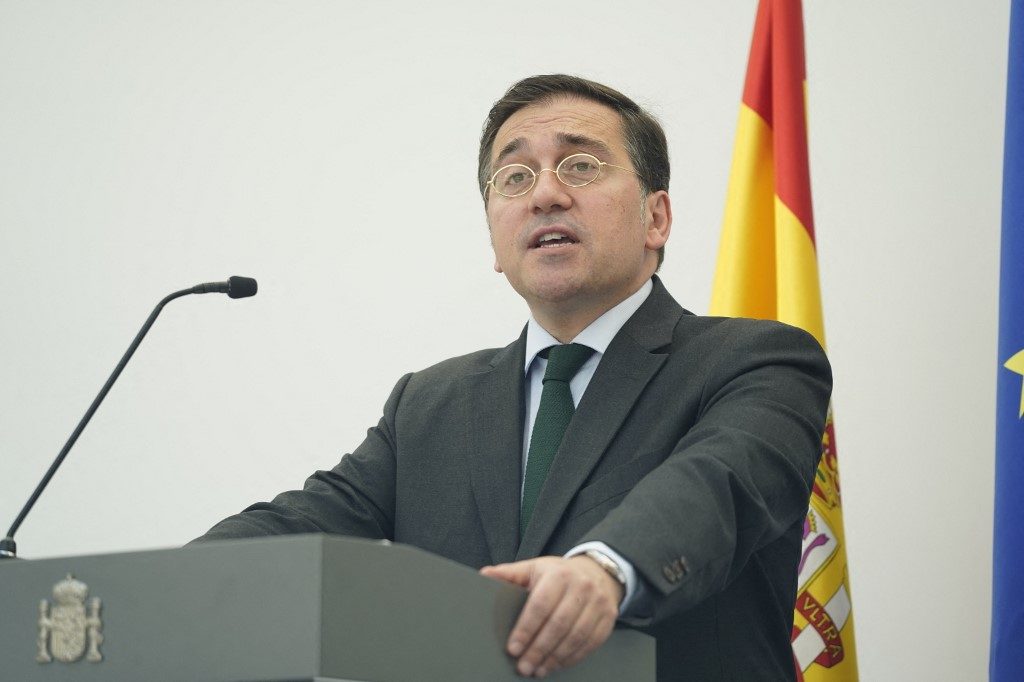Reconhecer a Palestina como Estado é fazer ‘justiça’, diz chanceler espanhol em Bruxelas