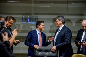 Presidente do Republicanos acena a Tarcísio e diz que 'futuro da nação' passa por ele e Caiado