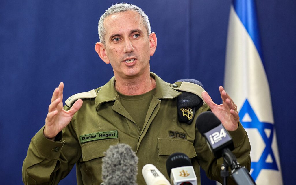Porta-voz do Exército israelense diz que não é possível eliminar o Hamas