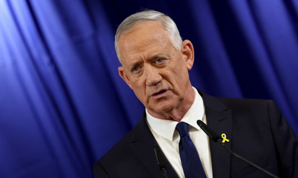 Benny Gantz, membro do gabinete de guerra de Israel, renuncia ao governo