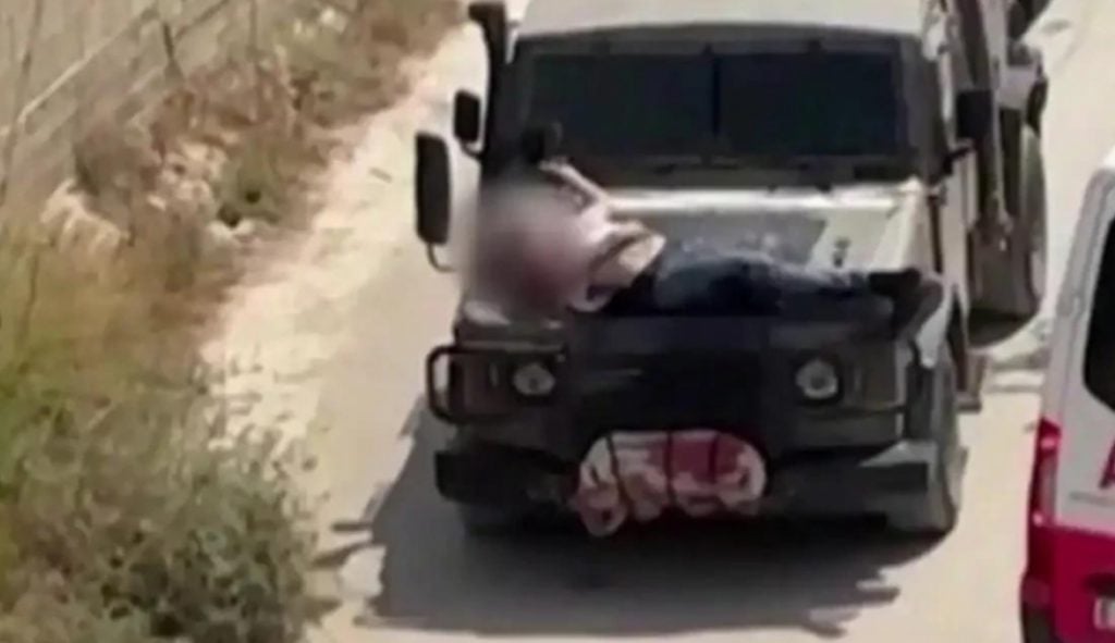 Imagens de palestino amarrado a um jipe militar israelense provocam indignação