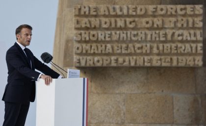 Macron afirma em cerimônia do Dia D que o apoio à Ucrânia ‘não fraquejará’