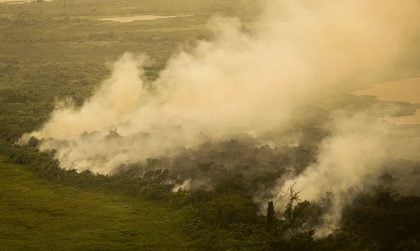 FAB faz voos para combater queimadas no Pantanal