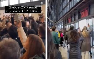 Jornalistas são hostilizados em evento conservador em SC