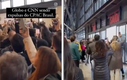 Jornalistas são hostilizados em evento conservador em SC