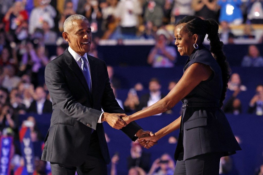 “Yes, she can!”, diz casal Obama em apoio a Kamala Harris como candidata à presidência dos EUA