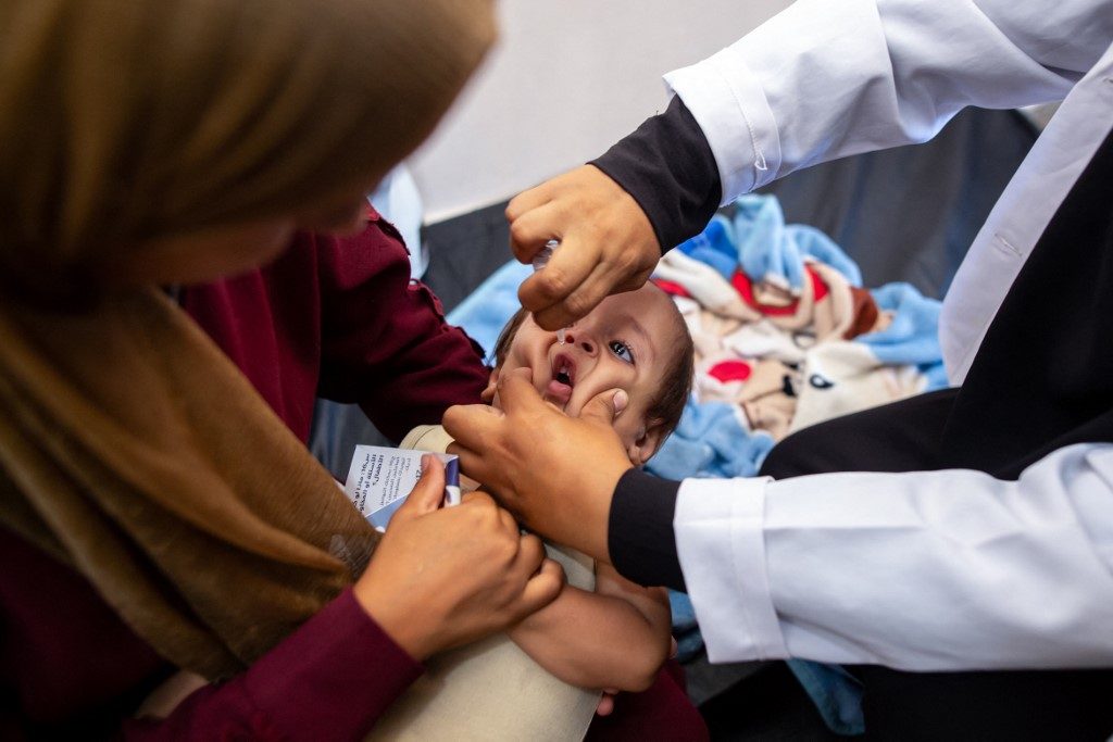 Campanha de vacinação contra a poliomielite começa na Faixa de Gaza
