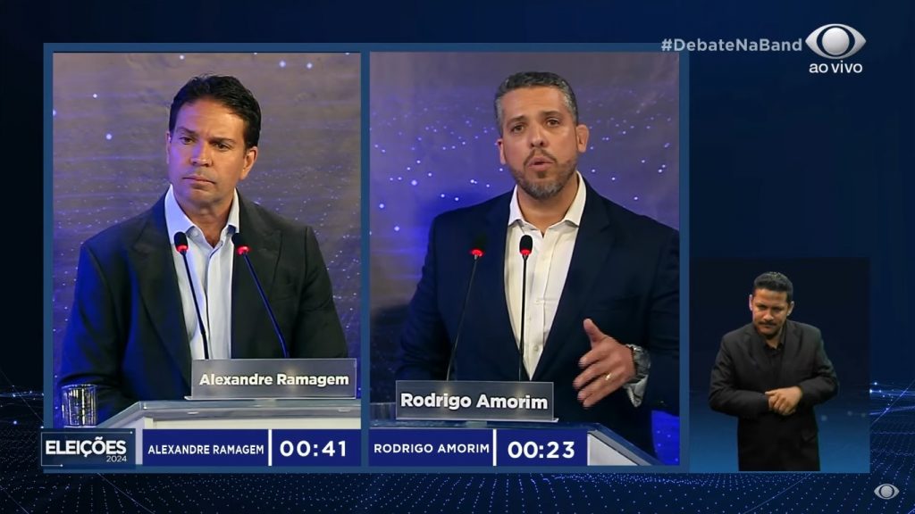 Ramagem e Amorim fazem ‘dobradinha’ em ofensiva contra Paes no debate da Band