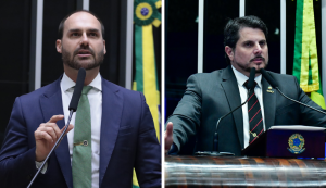 Delegados vão à Justiça contra Eduardo Bolsonaro e Marcos do Val por ataques à PF