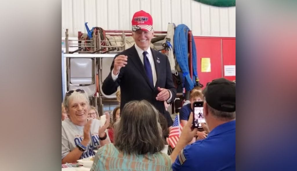 Biden surpreende ao vestir boné em apoio a Trump; entenda o caso