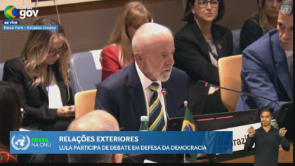 Democracia vive hoje seu momento mais crítico desde a 2ª Guerra Mundial, diz Lula