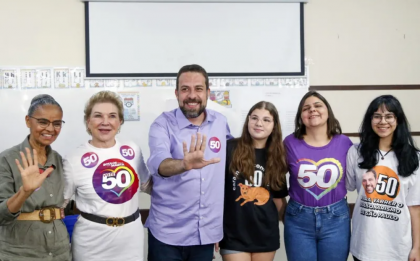 Boulos vota na zona Sul de SP ao lado de Marta Suplicy e comenta laudo falso publicado por Marçal