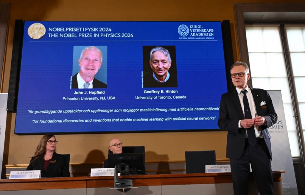 John Hopfield e Geoffrey Hinton ganham Nobel de Física por seus trabalhos sobre aprendizagem automática