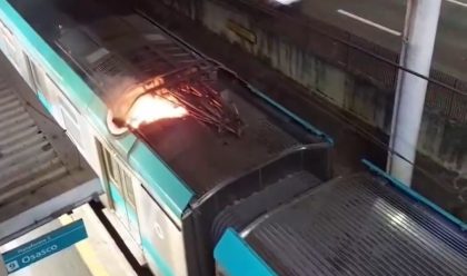 Trem da ViaMobilidade tem princípio de incêndio em São Paulo