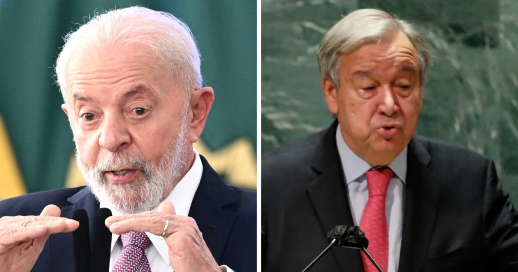 Lula e secretário-geral da ONU se reúnem para discutir ações do G20
