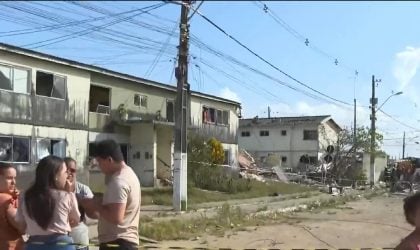 Explosão por vazamento de gás provoca desabamento de prédio em Maceió e deixa três mortos
