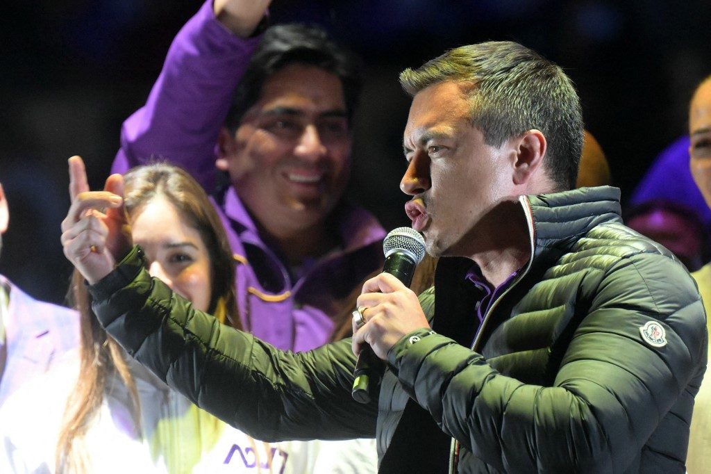 Noboa questiona resultado eleitoral no Equador