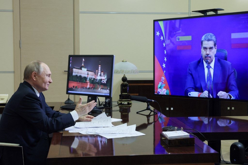 Putin e Maduro decidem ‘ampliar’ cooperação entre Rússia e Venezuela