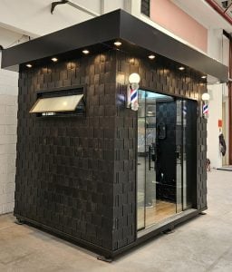 Barbearias modulares impulsionam empreendedorismo e sustentabilidade