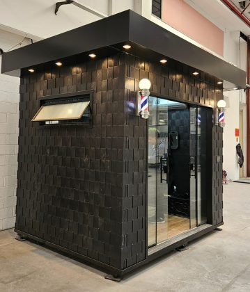 Barbearias modulares impulsionam empreendedorismo e sustentabilidade