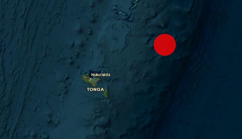 Terremoto de magnitude 7 atinge a costa de Tonga