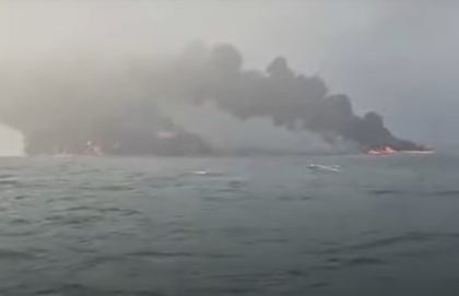 Colisão entre navios deixa mais de 30 feridos e causa risco de contaminação na Inglaterra