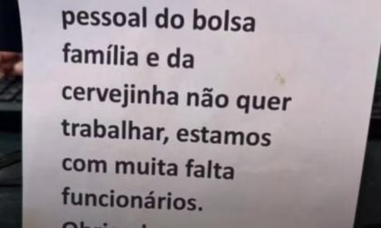 Restaurante de SP atribui falta de funcionários a ‘cervejinha’ e Bolsa Família