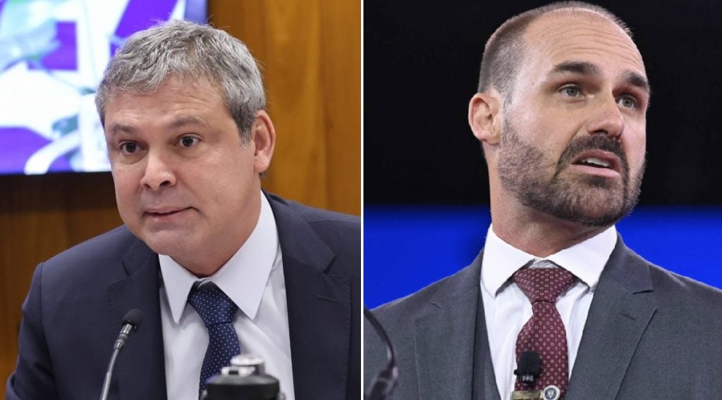 Líder do PT pede que Moraes proíba Eduardo Bolsonaro de assumir cargos públicos