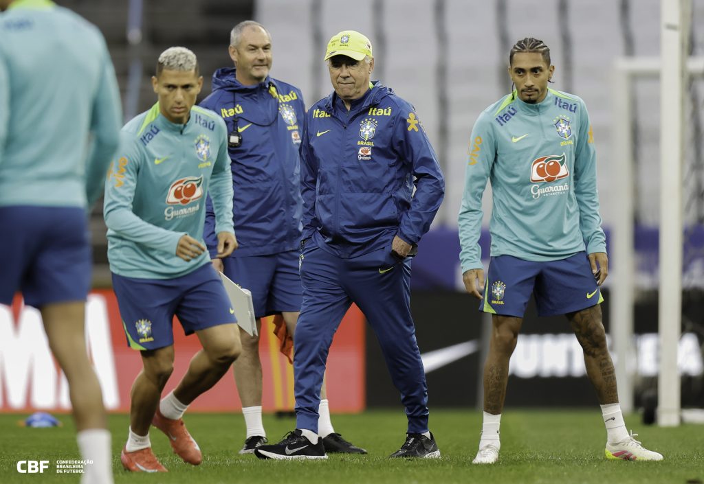 Ancelotti comanda seu primeiro jogo da Seleção no Brasil nesta terça; saiba como assistir