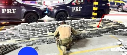Mais de uma tonelada de cocaína é apreendida na Paraíba em operação da PRF