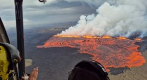 Vulcão entra em erupção na Islândia pela 9ª vez desde o final de 2023