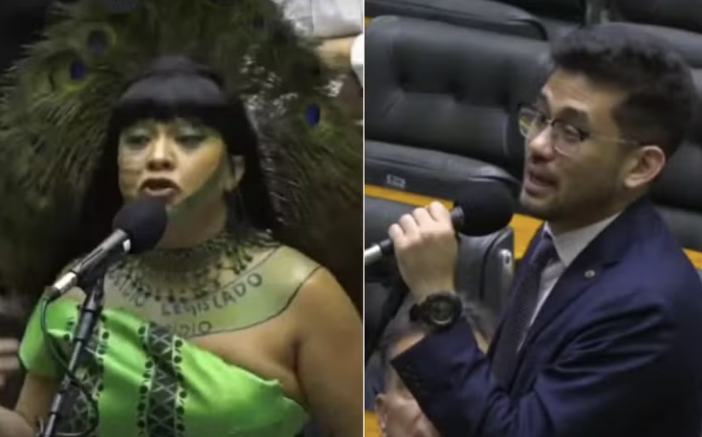 Célia Xakriabá e Kim Kataguiri discutem em votação de licenciamento ambiental; polícia é acionada