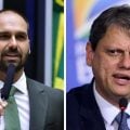Clã Bolsonaro deve sair do PL se Tarcísio se filiar ao partido, diz Eduardo