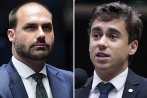 Eduardo Bolsonaro volta a criticar Nikolas Ferreira: 'Triste ver a que ponto chegou'