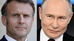 Macron pede cessar-fogo na Ucrânia na primeira conversa com Putin desde 2022