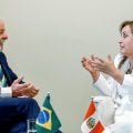 Lula e presidenta do Peru conversam sobre integração sul-americana