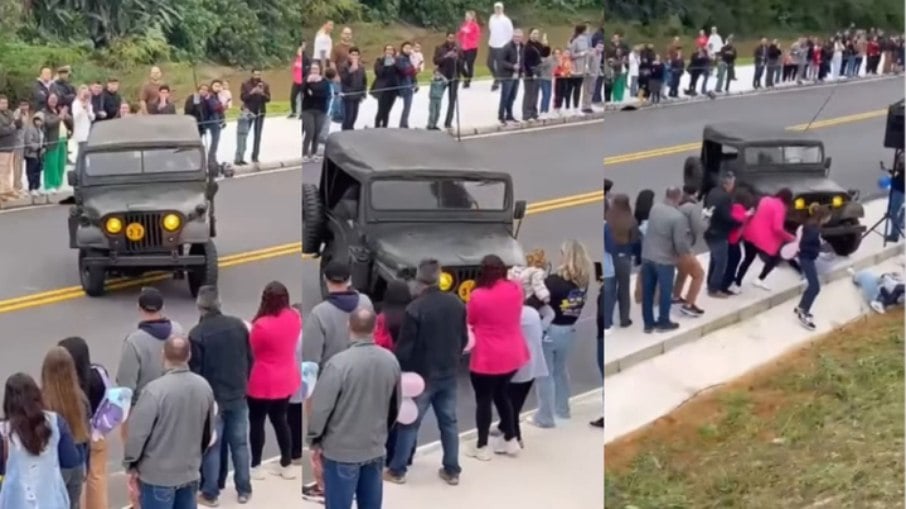 Carro atropela público em desfile de 7 de Setembro em Santa Catarina