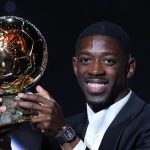 Ousmane Dembélé, do PSG, conquista sua 1ª Bola de Ouro