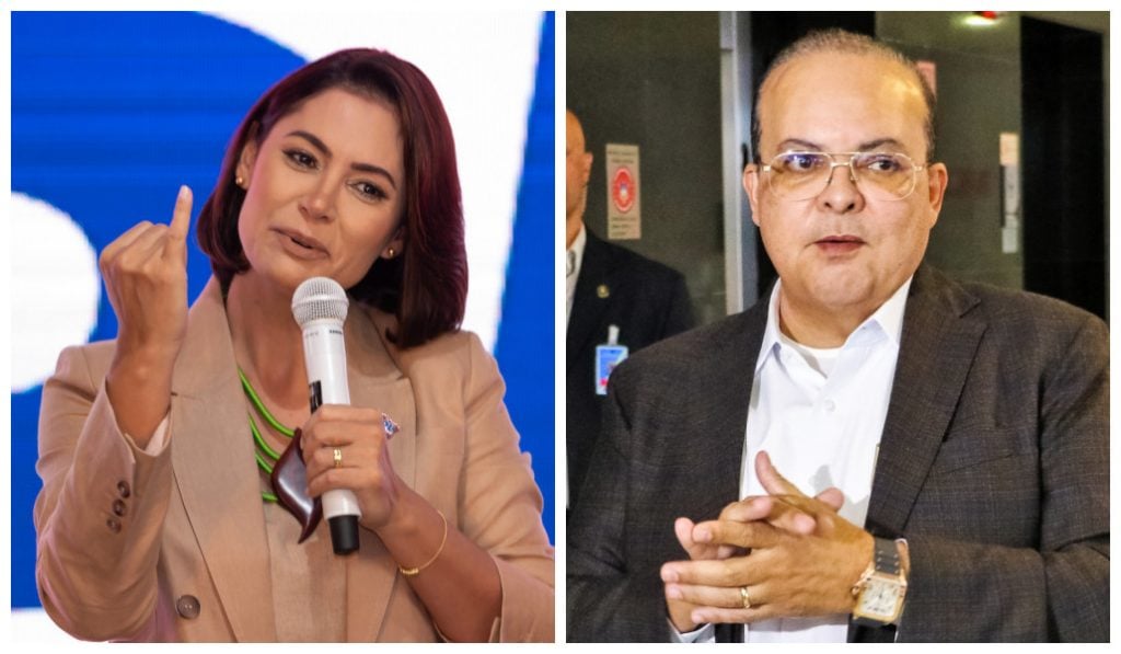 Michelle Bolsonaro e Ibaneis Rocha lideram a disputa pelo Senado no DF